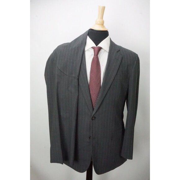 Brooks Brothers Madison Brookscool CURRENT Wool Blend Gray Striped 2 Pc Suit 40R - Picture 5 of 14